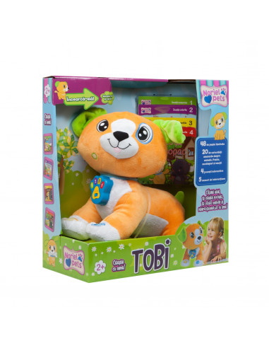 Catelul Tobi, Jucarie De Plus Interactiva Noriel,Uniq19174