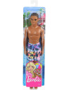 Papusa Ken Afroamerican Cu Costum De Baie