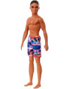 Papusa Ken Afroamerican Cu Costum De Baie
