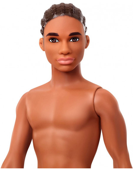 Papusa Ken Afroamerican Cu Costum De Baie