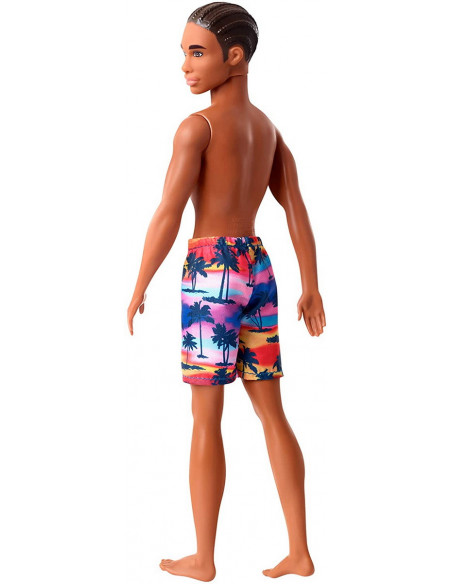Papusa Ken Afroamerican Cu Costum De Baie