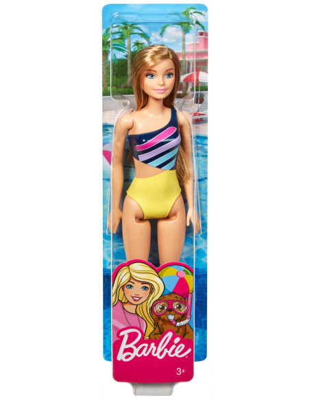 Papusa Barbie Satena Cu Costum De Baie Multicolor,MTDWJ99_GHW41