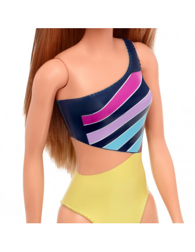 Papusa Barbie Satena Cu Costum De Baie Multicolor,MTDWJ99_GHW41