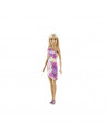 Papusa Barbie Cu Parul Blond Cu Rochita Inflorata,MTGBK92_GVJ96