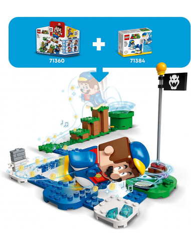 Lego Leaf Costum De Puteri: Mario Pinguin 71384,71384