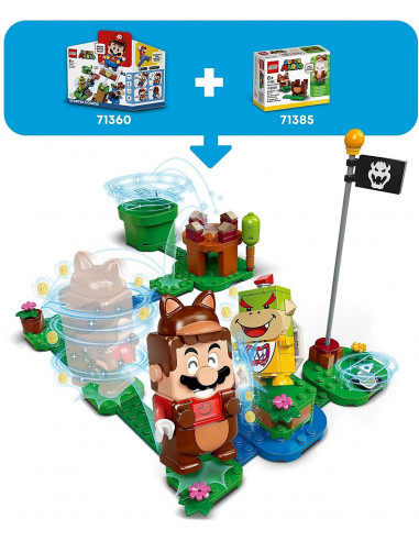 Lego Leaf Costum De Puteri: Mario Tanooki 71385,71385