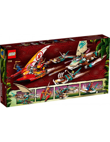 Lego Ninjago Lupta Pe Mare Cu Catamaranul 71748,71748