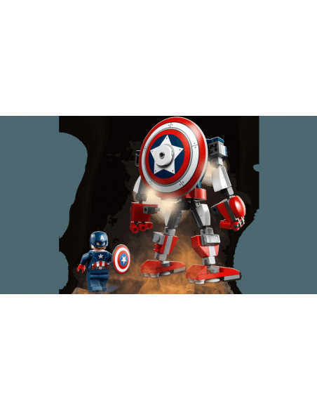 Lego Super Heroes Armura De Robot Capitanul America 76168,76168
