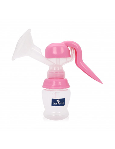 Pompa de san manuala, cu biberon 150 ml inclus, Pink,10220360004