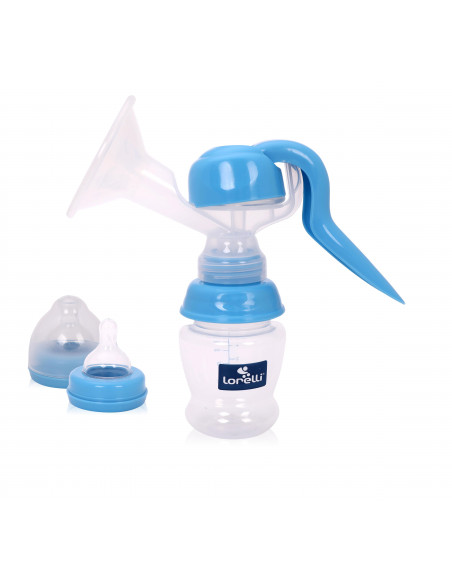 Pompa de san manuala, cu biberon 150 ml inclus, Blue,10220360003