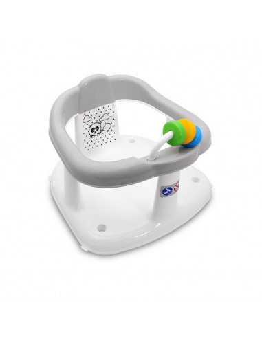 Scaun de baie pentru bebe, antiderapant, Panda, Grey,10130780001