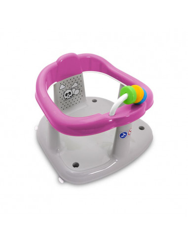 Scaun de baie pentru bebe, antiderapant, Panda, Pink,10130780003