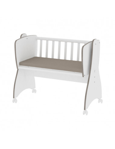 Pat balansoar, First Dreams, 105x55x83 cm, transformabil, White Pat balansoar, First Dreams, 105x55x83 cm, transformabil, White