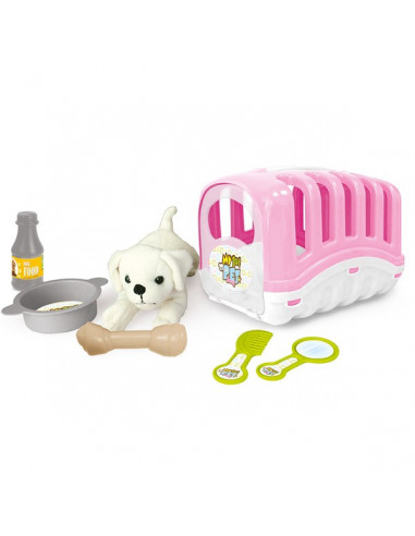 Catelus Dolu Cu Cusca Si Accesorii My First Pet, Roz,14753