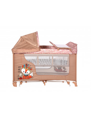 Patut MOONLIGHT 2 niveluri si balansoar, Beige Foxy,10080422042