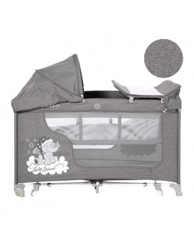 Patut MOONLIGHT 2 niveluri si balansoar, Grey Luxe,10080422068