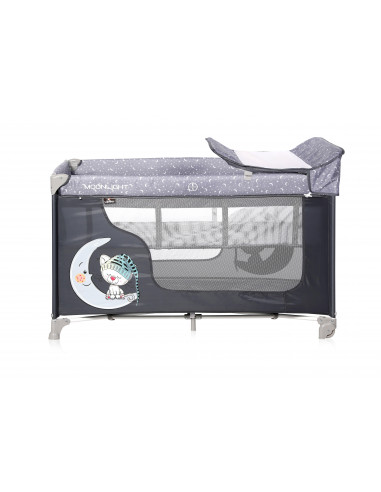 Patut MOONLIGHT 2 niveluri, Grey Cute Moon,10080412070