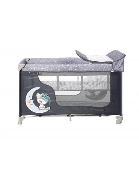 Patut MOONLIGHT 2 niveluri, Grey Cute Moon,10080412070