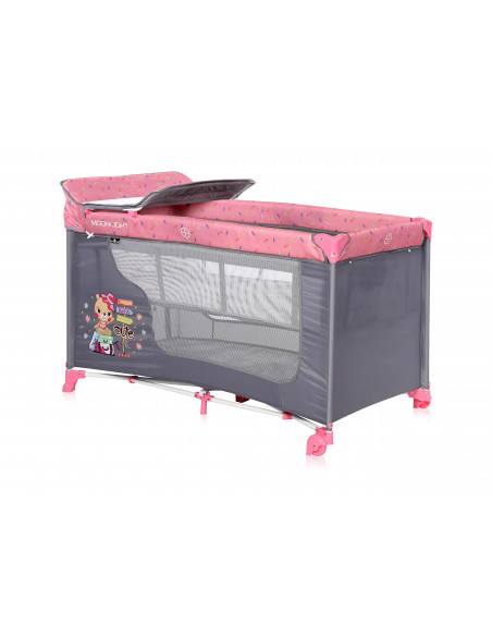 Patut MOONLIGHT 2 niveluri, Pink Travelling,10080412046