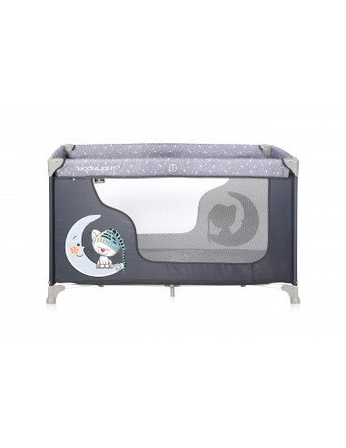 Patut MOONLIGHT 1 nivel, Grey Cute Moon,10080392070