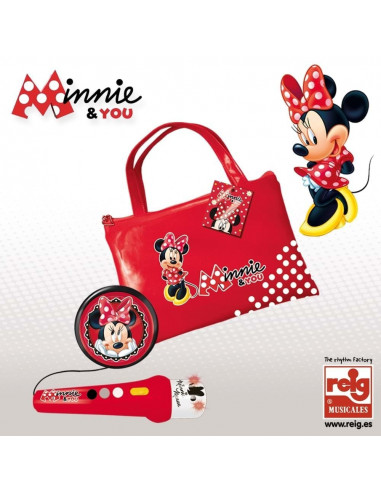 Geanta cu microfon si amplificator Minnie Mouse,RG5250