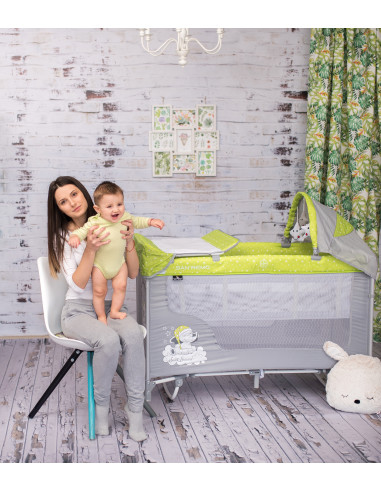 Patut SAN REMO 2 niveluri si balansoar, Beige