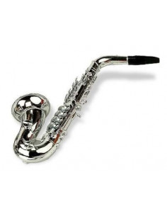 Saxofon Plastic Metalizat 8 Note Reig Musicales Pentru Copii