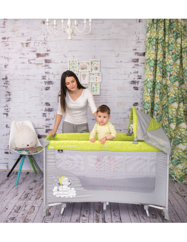 Patut SAN REMO 2 niveluri si balansoar, Beige