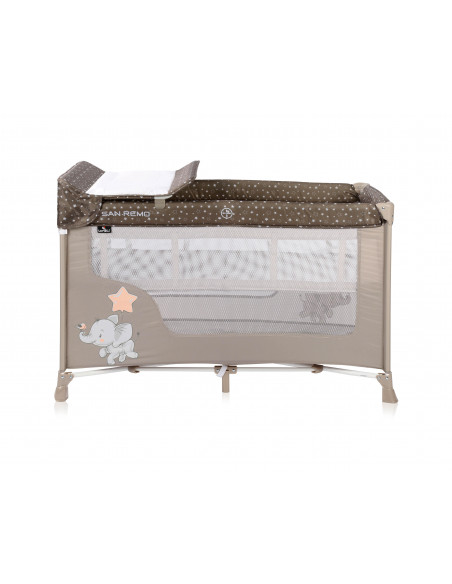 Patut pliabil SAN REMO, 2 nivele, Beige Elephant,10080522071