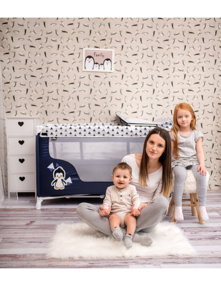 Patut pliabil SAN REMO, 2 nivele, Beige Elephant,10080522071