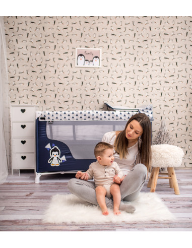 Patut pliabil SAN REMO, 2 nivele, Beige Elephant,10080522071