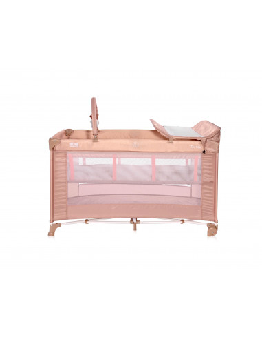 Patut pliabil Torino Plus, 2 nivele cu accesorii, Misty