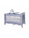 Patut pliabil Torino Plus, 2 nivele cu accesorii, Silver