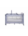 Patut pliabil Torino Plus, 2 nivele cu accesorii, Silver