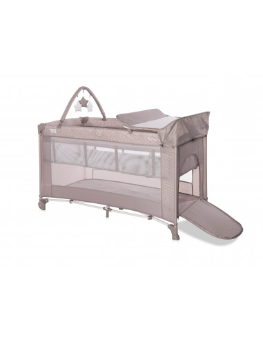 Patut pliabil Torino Plus, 2 nivele cu accesorii