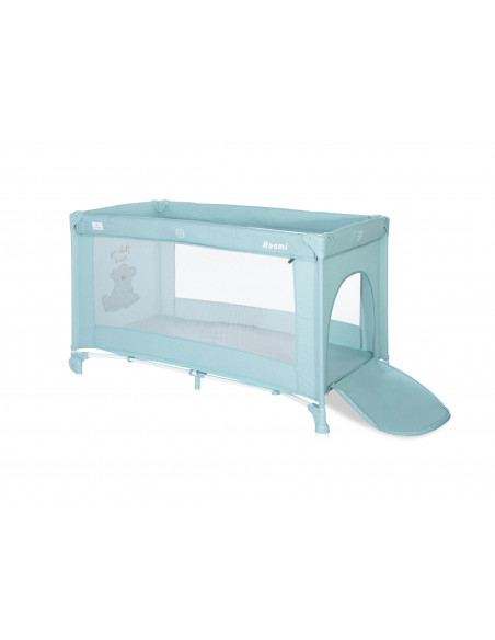 Patut pliabil Noemi, 1 nivel, Blue Surf Teddy,10080542156