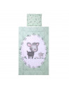 Set de lenjerie pat 3 piese, Lamb Green,20800014101