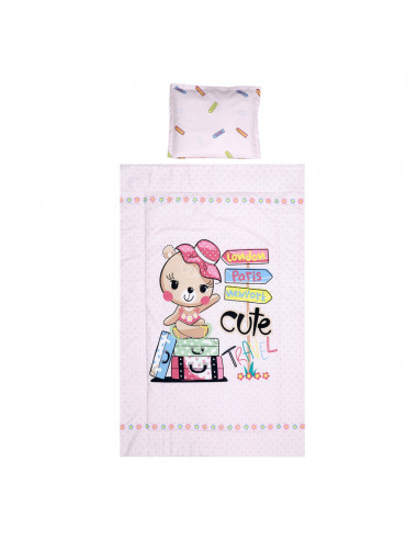Set de lenjerie pat 3 piese, Pink,20800014001