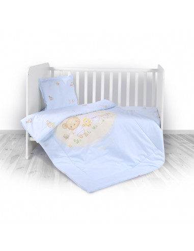 Set de lenjerie pat 3 piese, Bear Party Blue,20800013701