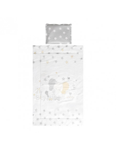 Set de lenjerie pat 3 piese, Grey Elephant,20800014701