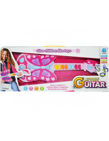 Chitara Cu Baterii, Roz,24468