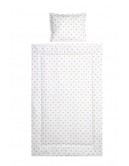 Set de lenjerie pat 3 piese, Latte Crowns,20800014801