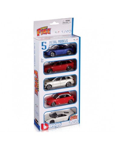Street Fire Gift X 5 Bburago, Scara 1:43,16070