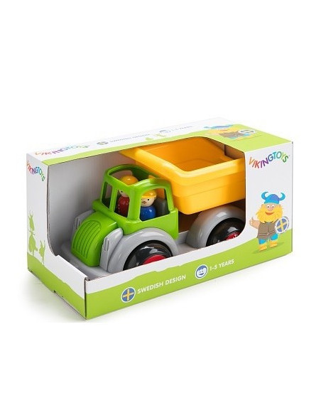 Camion Autobasculanta culori vesele cu 2 figurine Camion Autobasculanta culori vesele cu 2 figurine