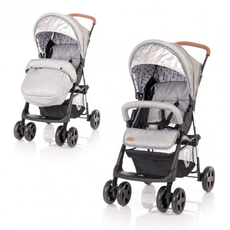 CARUCIOR TERRA cu acoperitoare pentru picioare, Dark Grey