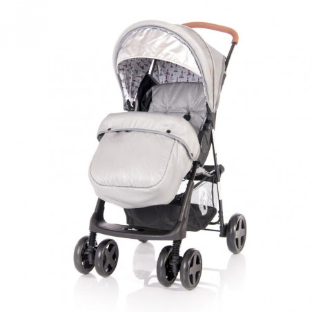 CARUCIOR TERRA cu acoperitoare pentru picioare, Dark Grey