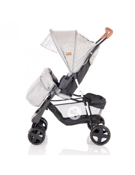 CARUCIOR TERRA cu acoperitoare pentru picioare, Dark Grey