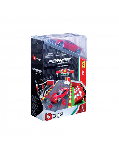 PRODUCT FERRARI 1:43 OPEN&PLAY SET BBURAGO,NR31209