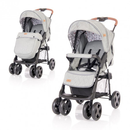 Carucior sport Ines cu husa de picioare, Dark Grey,10021532086