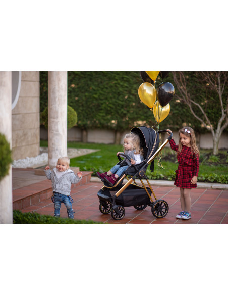 Carucior Set 3 in 1, Angel, cadru din aluminiu Carucior Set 3 in 1, Angel, cadru din aluminiu